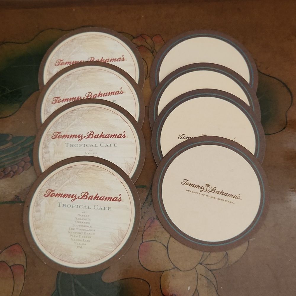 Tommy Bahama Bar Drink Coasters Lot of 8